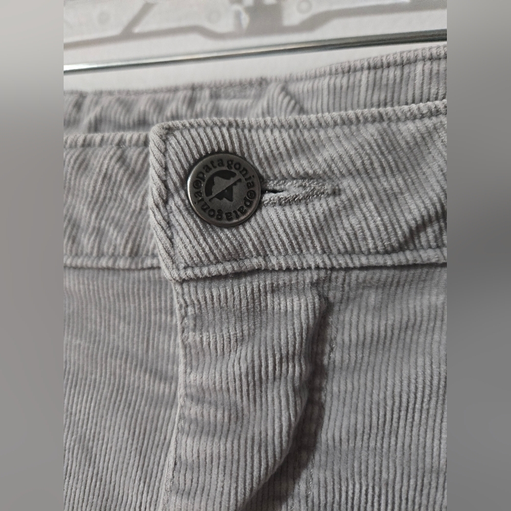 Patagonia Corduroy Pants Womens 32 (14) Gray Skinny Stretch Organic Cotton - Picture 5 of 12
